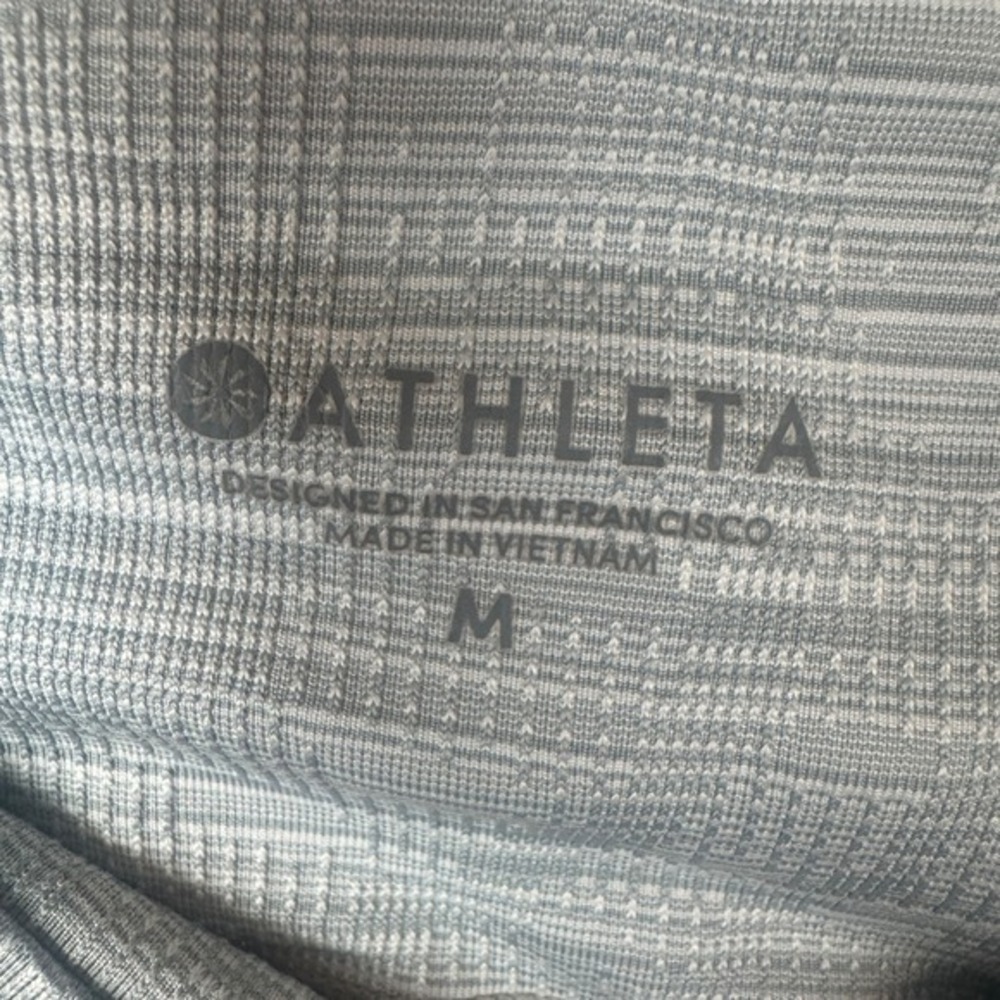 Athleta Chat To Town Gray Capri Leggings Womens Size‎ Medium Athleisure Sporty - Picture 4 of 11